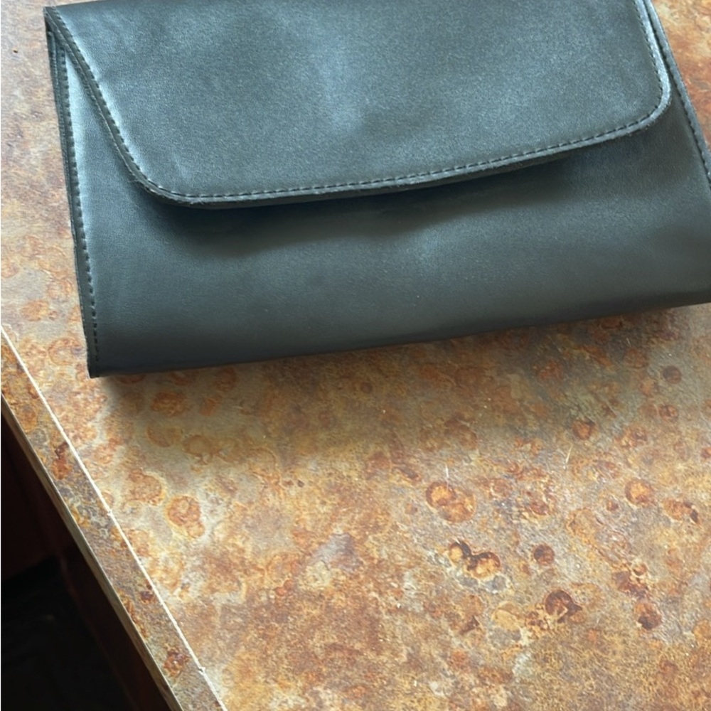 Elegant Black vegan Leather Clutch
